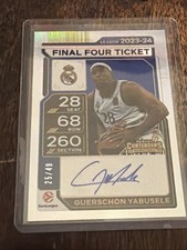 GUERSCHON YABUSELE 2025-26 Contenders EuroLeague #'d /49 Final Ticket Four Auto