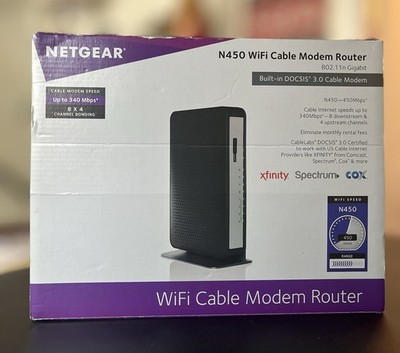 NETGEAR  Wireless Cable Modem Gateway Router Replaces XFINITY SPECTRUM Tested
