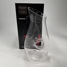 Bormioli Rocco Crescendo 11in Glass Carafe Cutout Handle 1.4L Italy Modern