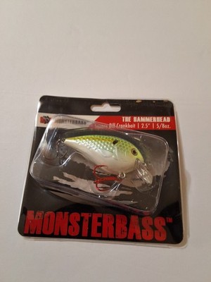 MONSTERBASS HAMMERHEAD CHARTREUSE SEXY SHAD 2.5in. 5/8oz.  NIP SQUAREBILL