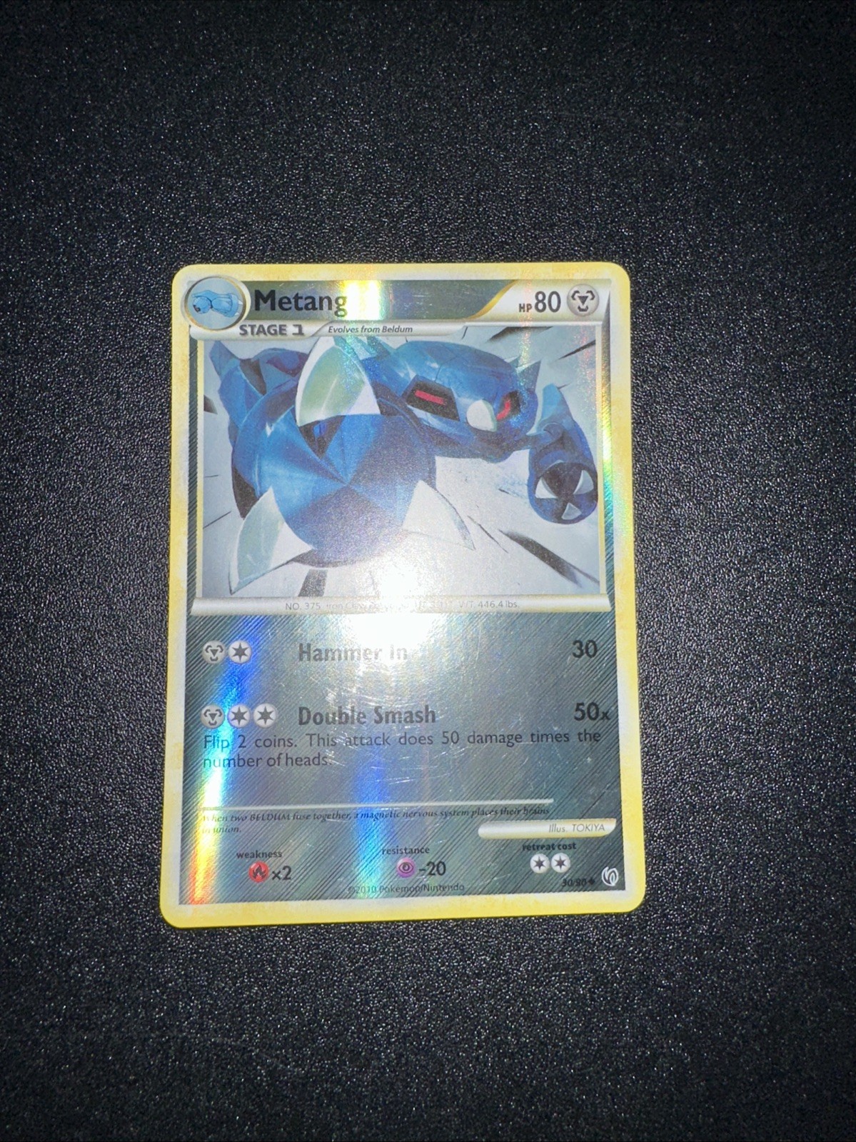 Pokémon TCG Metang 30/90 HGSS Undaunted Reverse Holo NM/LP