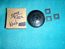 OPEN CLOSE BLACK PLASTIC 2 1/4" KNOB WITH 3 ADJUSTABLE SIZE METAL PIECES NEW