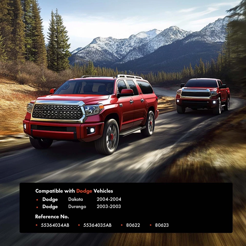 2x Manija de puerta exterior delantera para Dodge Durango 2003 Dakota 2004 cromada Foto 2 de 4