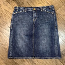 GAP 1969 Y2K Limited Edition Denim Skirt Dark Wash Mid Length Size 10