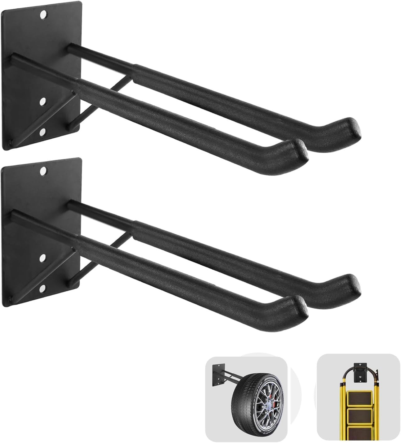 Ganci Da Garage Heavy-Duty Da 36 Cm, Il Design Triangolare È Più Stabile, Gancio