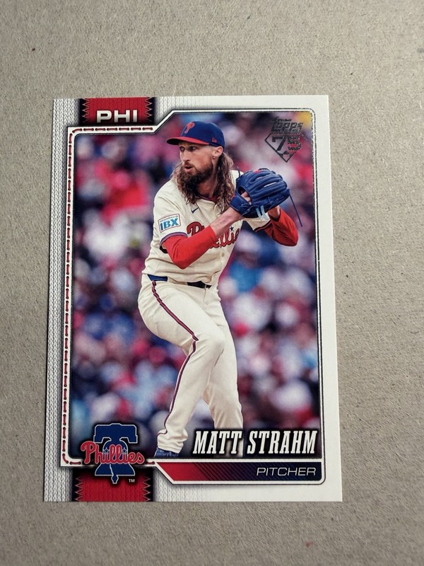 2026 Topps Series 1 Matt Strahm #298 Phillies