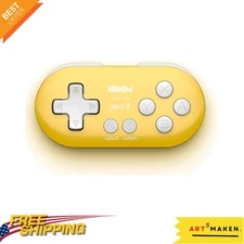 8Bitdo Zero 2 Bluetooth Mini Gamepad for Switch & PC - Yellow Edition
