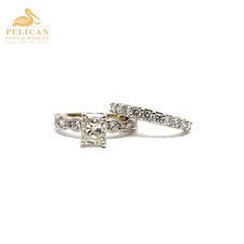 Lady's Diamond Wedding Set 26 Diamonds 2.74 Carat T.W. 14K White Gol PPJ050739 