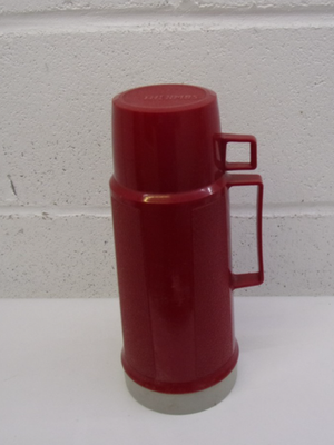 Vintage Thermos brand vacuum flask 1 liter Red | eBay