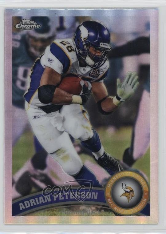 2011 Topps Chrome Refractor Adrian Peterson #220 0u7