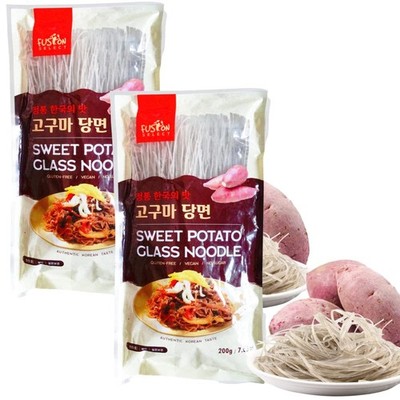 Sweet Potato Glass Noodles  LowCalorie, GlutenFree, Vegan StirFry  2 Packs