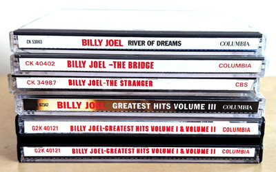 Billy Joel CD Lot Greatest Hits Volume 1 2 3 The Stranger River of Dreams Bridge