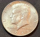 1967 Silver Kennedy Half Dollar KM#202a