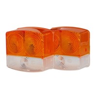 2 Lichtscheiben Blinkleuchte Rechts R10W Halogen Hella FüR U.A. DEUTZ-FAHR D06