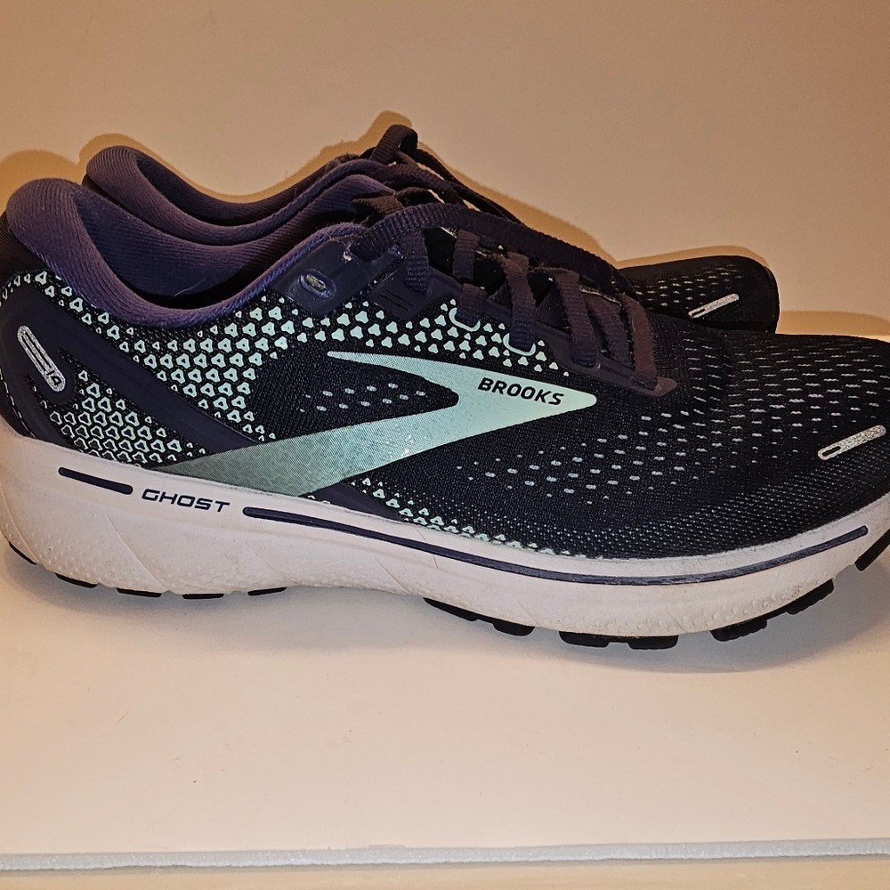 Brooks Women's Ghost 14 Athletic Shoes in Purple and Mint thumbnail 7
