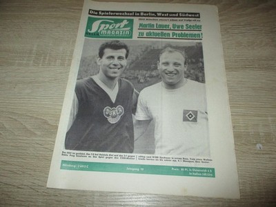 Sport Magazin 3.8.1964 31/A/64 Uwe Seeler Hamburger SV