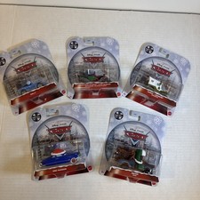 DISNEY PIXAR CARS METAL HOLIDAY CHRISTMAS WINTER SERIES SET 5 DIECAST CARS