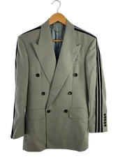 GUCCI adidas Side Line Tailored Jacket 44 Wool Gray 720173 ZAD94