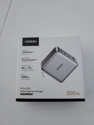 UGREEN Nexode  200W GaN USB C Wall Charger, 4-Port Foldable Compact PPS Fast..