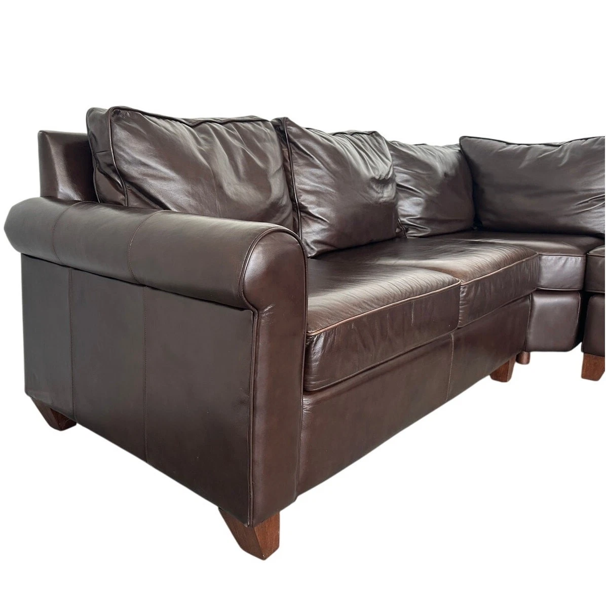 PB Comfort Roll Arm Slipcovered Chaise Sectional - Thumbnail 4