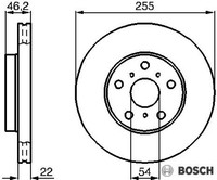 2X Bremsscheibe Bosch 0986478725 2 Bremsscheiben FüR Toyota