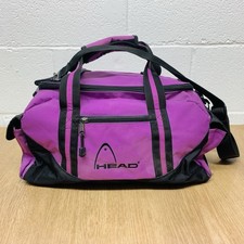 Vintage HEAD Purple Holdall Gym Sports Bag with Shoulder Strap