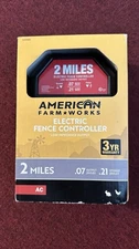 American Farm Works Electric Fence Controller / 2 Miles AC-Powered Low Impedance