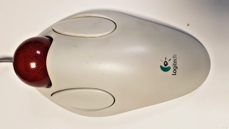 Logitech Marble Mouse T-CM14 Trackball Computer Mouse w/Users Guide - Image 2 of 4