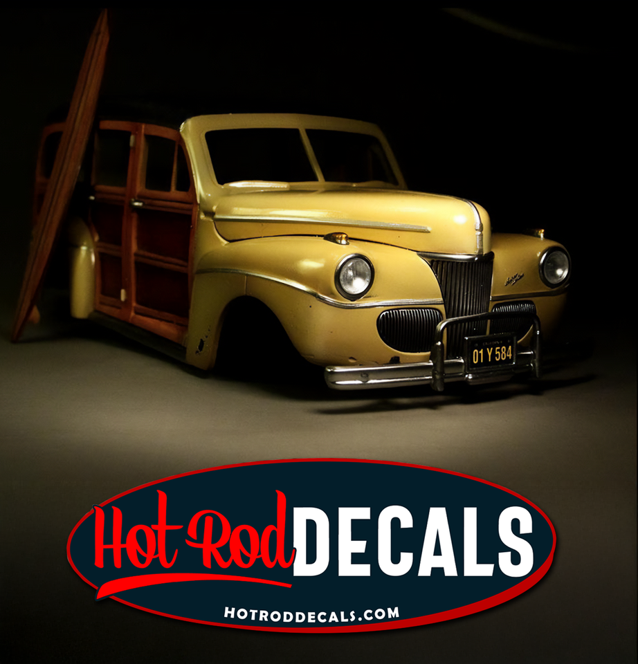 Vehicle Ration Stickers War Gas Ration A Water Decal Hot Rod Flathead Ford Sticker WWII ...
