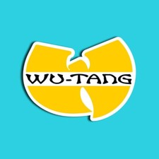 Wu-Tang Sticker, Includes 2 Stickers, 4" Wide, Laptop, Decal, Vinyl, Sticker