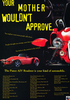 1997 Panoz AIV Roadster - Original Car Advertisement Print Ad J296 1996 1998
