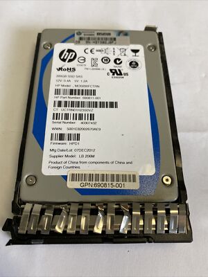 MO0200FCTRN COMPATIBLE  REF HPE 200GB SAS 6G ME SFF SSD