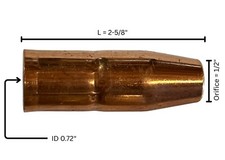 MIG Nozzle 169-724 169724 Recessed-Tip for Miller M25/M40 Hobart MIG 1-10 PCS 