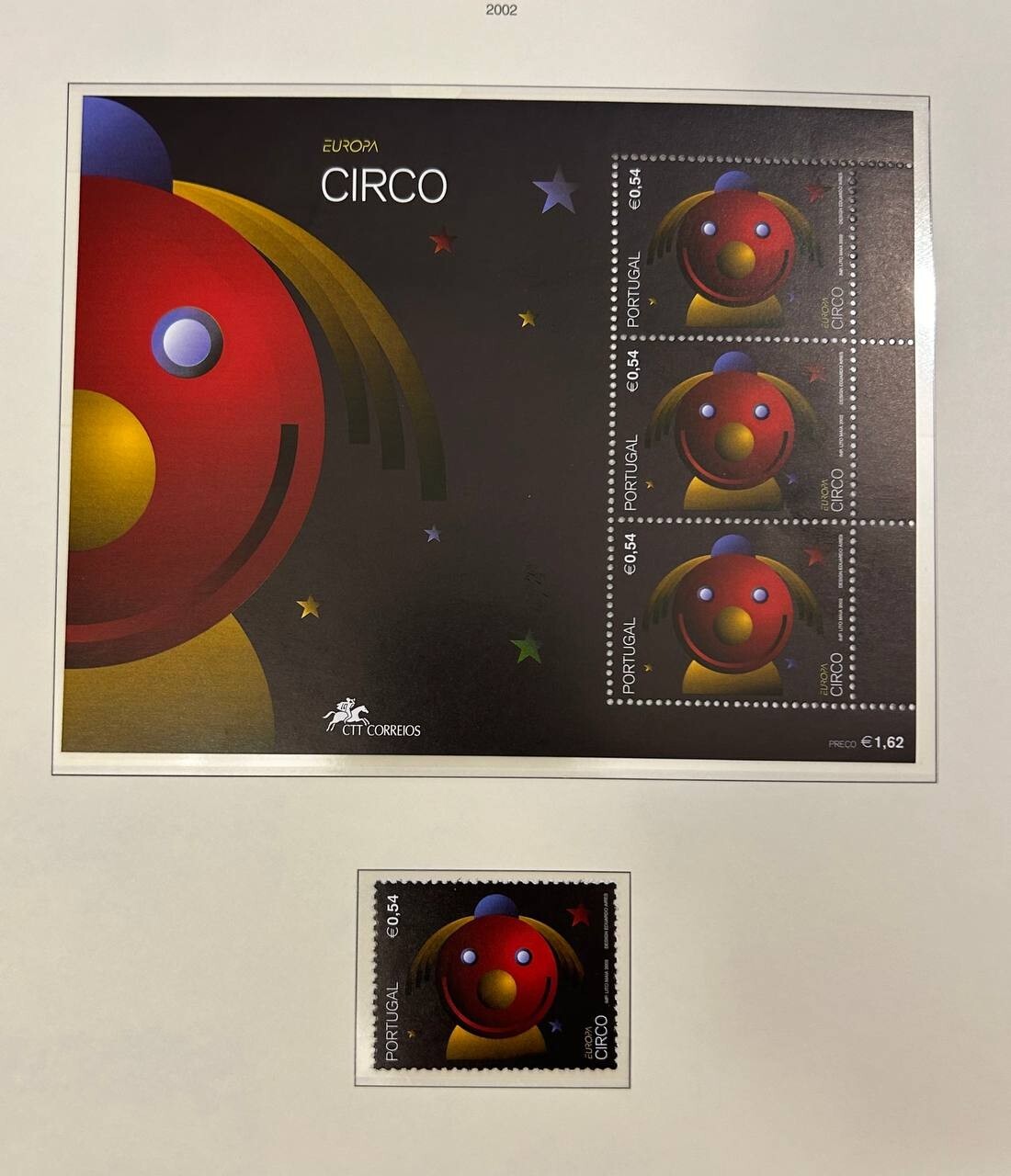 Portugal 2001 block+stamp Mi#bl.176+2593A MNH CV=14,50$