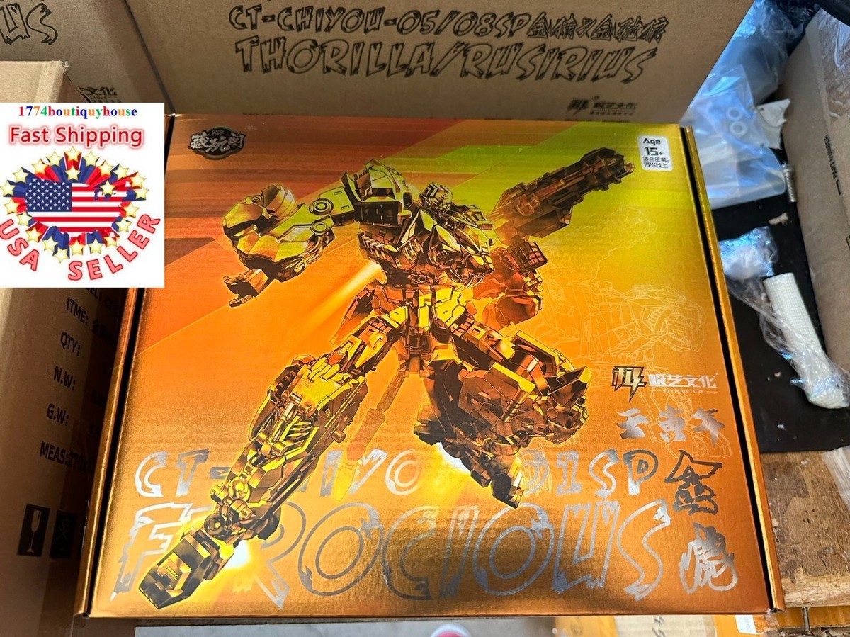 NEW COMPLETE GOLD Predaking Cang-Toys CT-Chiyou COMBINATION NEW COMPLETE GOLD Predaking Cang-Toys CT-Chiyou COMBINATION