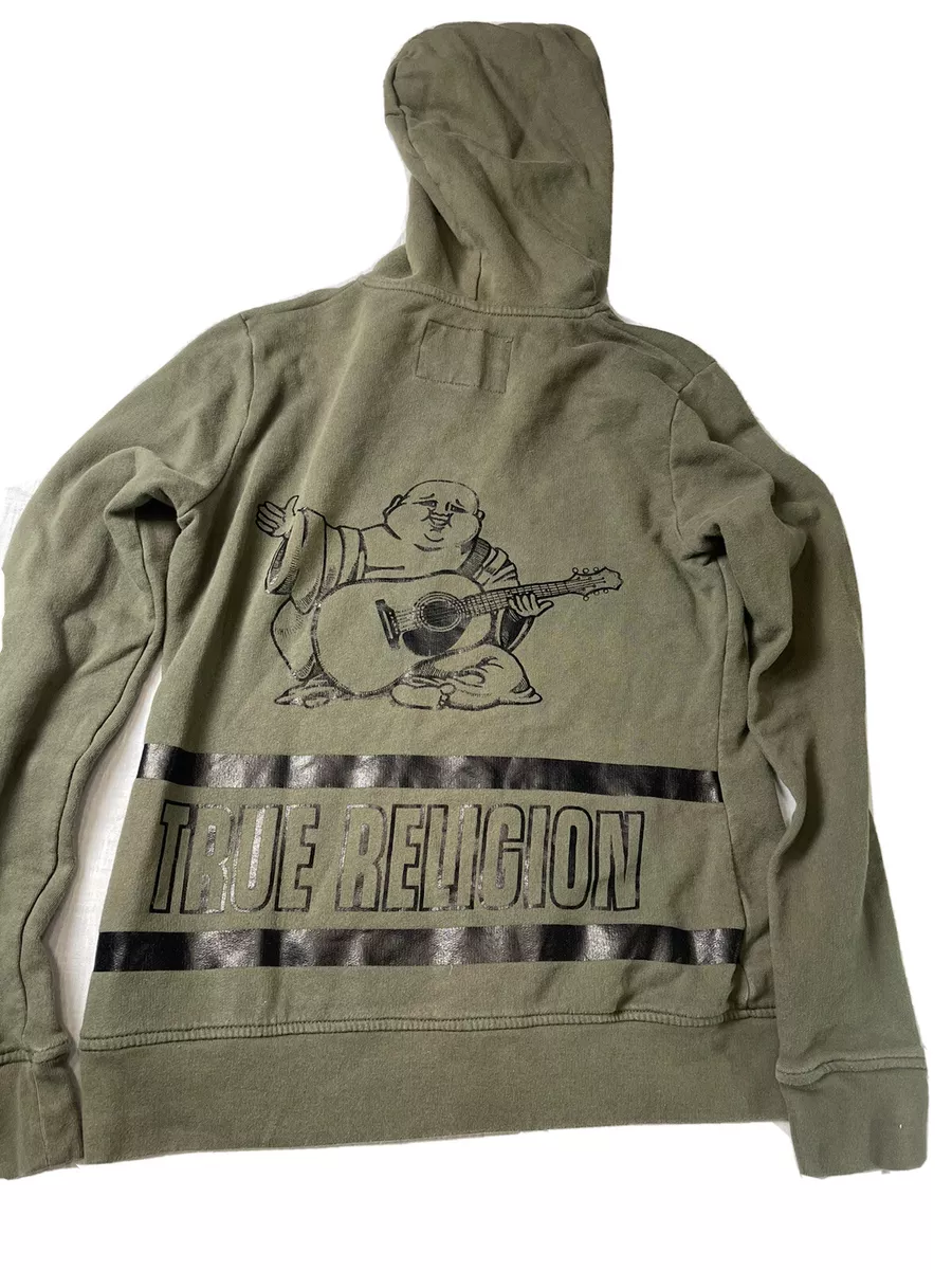True religion outlet green hoodie