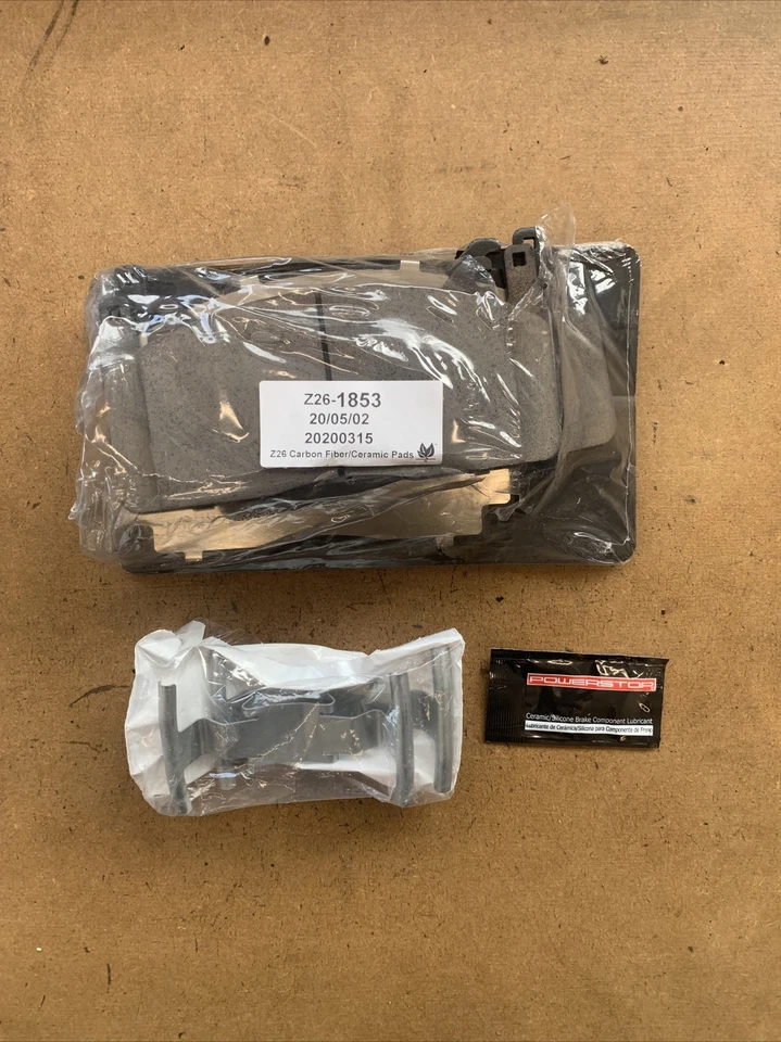 Power Stop Z26-1853 前碳纤维制动垫适用于 2017 - 2019 年福特野马 — 第 4/4 张图片