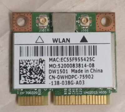 DELL DW1501 BROADCOM BCM94313HMG2L MINI PCI-EXPRESS WIRELESS WIFI CARD K5Y6D