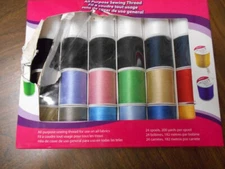Allary All Purpose Sewing Thread Set 24 Spools 200 Yards/Spool