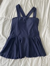 Cupshe peplum tankini swim top. Navy. Size Small
