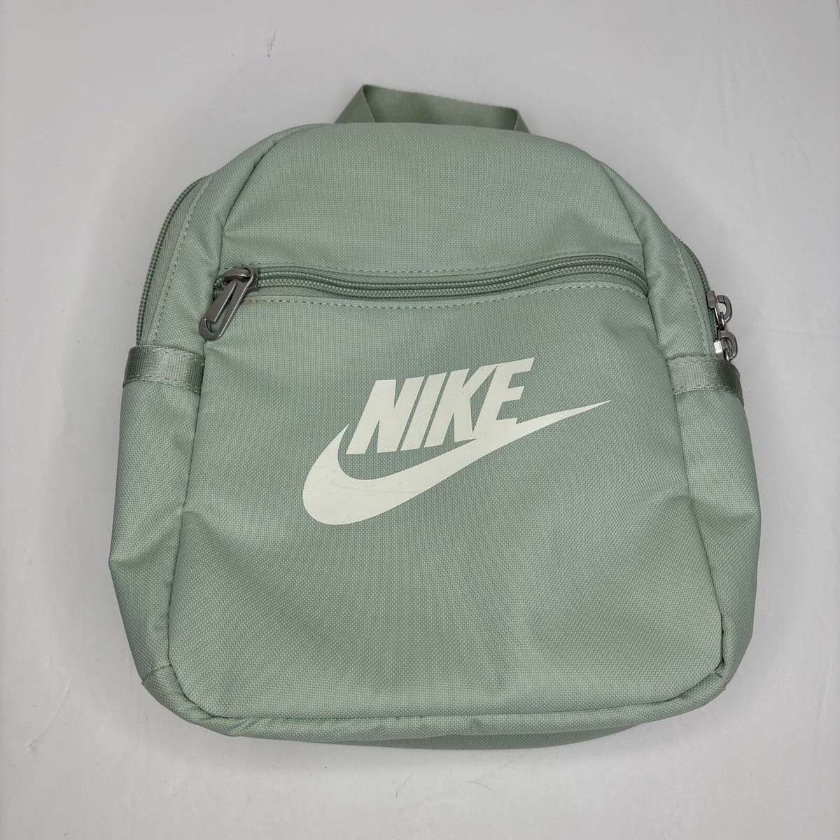 Nike Teal Green 56323 Mini Backpack Zip Up w/Pockets 10x10x3 Carry Bag - Main Image