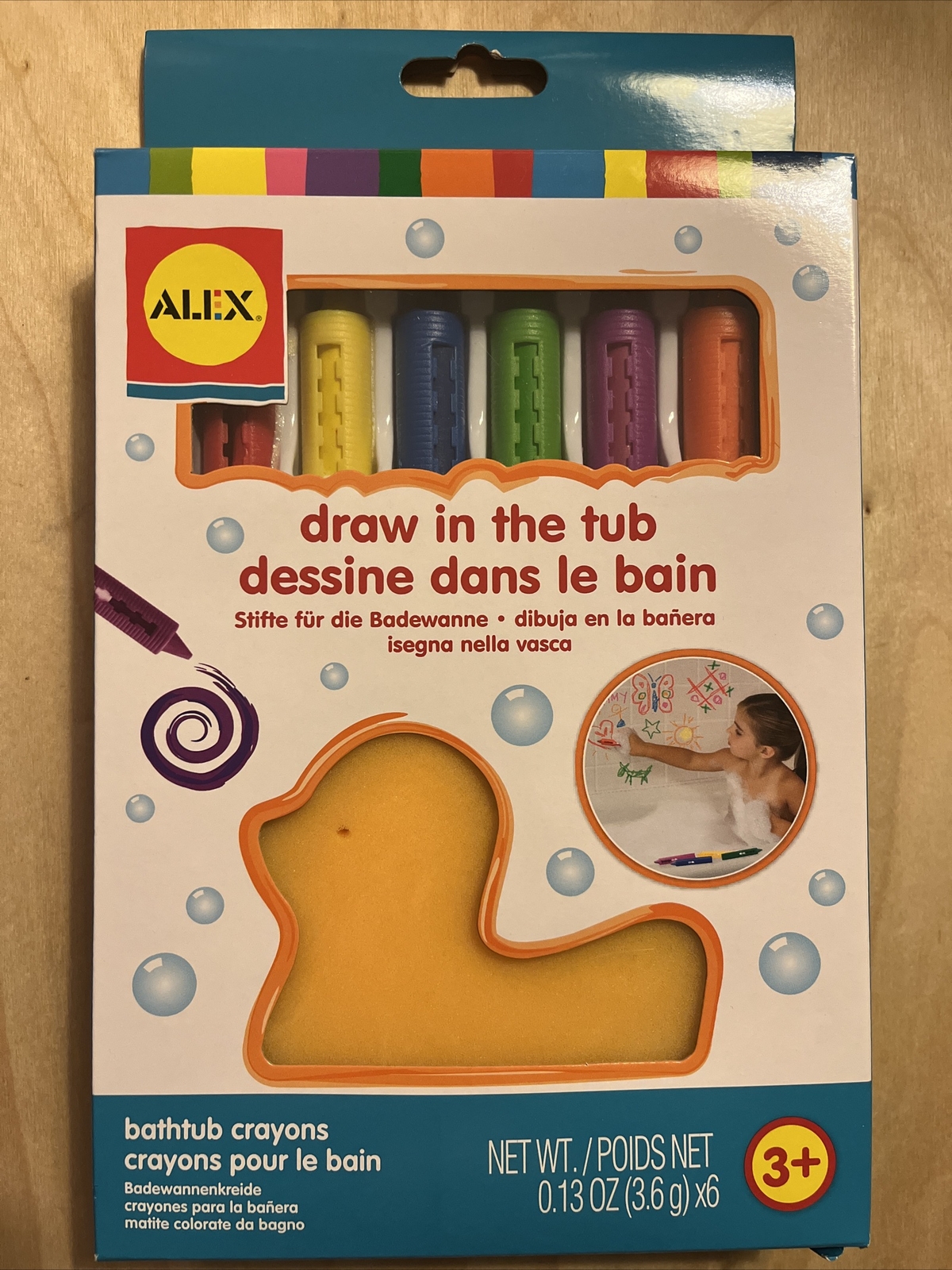 Alex Bath Draw In The Tub Bath Crayons With Duck Sponge Ages