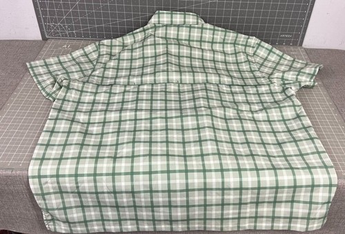 Carhartt Men's Force Sun Defender Rugged Flex Plaid Short Sleeve Shirt Green XL - Picture 7 of 9