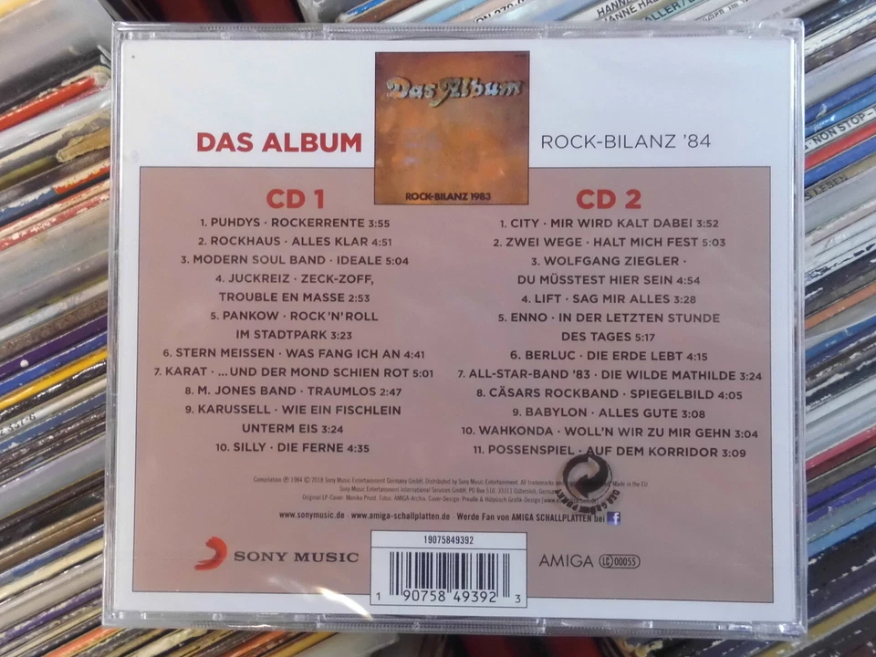 ROCK-BILANZ 1984 SONY/AMIGA 2CD: PUHDYS ROCKHAUS MSB SILLY LIFT BABYLON (NEU) - Bild 2 von 2