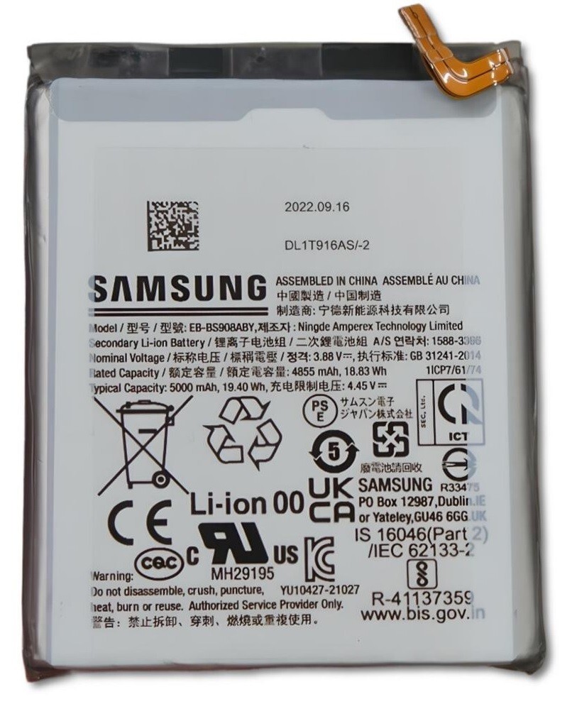 【電池良好】Samsung Galaxy S22 SCG13 New OEM Original Genuine Samsung Galaxy S22 Ultra 5G S908 EB