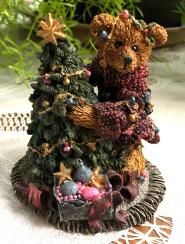 BOYDS RESIN BEARSTONE - ELLIOT & THE TREE - Picture 1 of 1