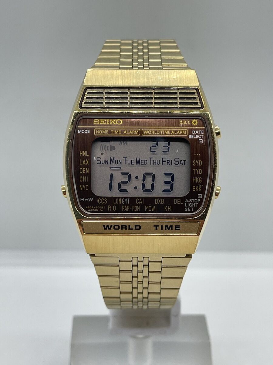 SEIKOセイコーアトラスA239-5020 動作品 ワールドタイム SEIKOセイコーアトラスA239-5020 動作品 ワールドタイム