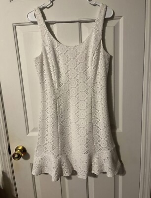 Lilly Pulitzer White Crochet Dress | eBay