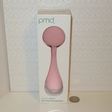 PMD Clean Smart Facial Cleansing Device Blush Silicone Brush Anti-Aging Massager