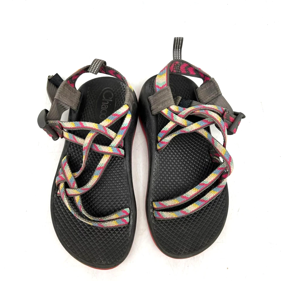 Сандалии Chaco классические с ремешком петля детские размер 2 черные/фиолетовые - Изображение 3 из 4